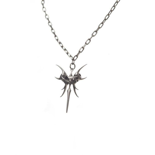 Colored Zirconia Alloy Necklace Collarbone Chain Featuring
