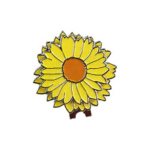 Clip de casquette de Golf Floral, marqueur de balle, broche-6