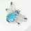 Broche en alliage d'abeilles, accessoire avec strass aux-Bleu 6