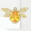 Broche en alliage d'abeilles, accessoire avec strass aux-Bleu 7