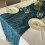 Caminho de mesa boho em gaze transparente, 89 x 399 cm (35 x 157 polegadas). 6