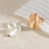 Bague d'articulation géométrique à la mode avec-blanc k 3 7