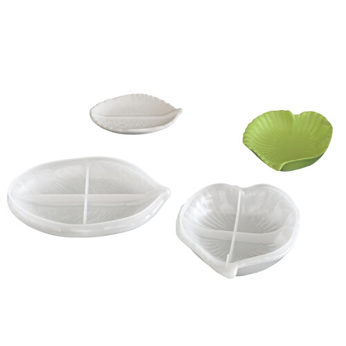 Plateau de rangement en forme de feuille, moule en époxy-Type A 2