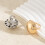 Bague d'articulation géométrique à la mode avec-blanc k 1 6