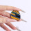 Broche élégante inspirée de la course, fabriquée à partir 4