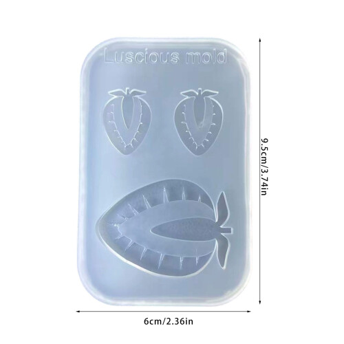 Moule en Silicone polyvalent en forme de fraise, pour la 2