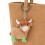 Modern Plastic Keychain Featuring Highland Cow 3D Art 7