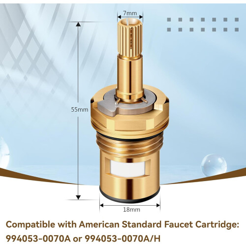 Vandhanepatron til amerikansk standard 994053-0070A 1