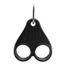 Silicone Golf Ball Holder Keychain Available in Three-Black