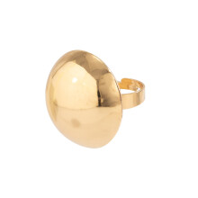 Alloy Geometric Punk Band Ring Fashion Statement-matte gold 3
