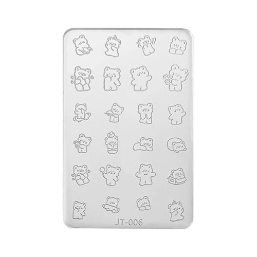 3D Floral Pattern Silicone Nail Stencil Tool For Professional-6