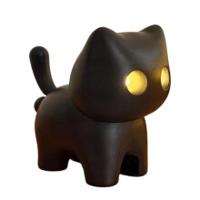 Black Cats Keychain with Auto LED Glowing for Night Key-B 1