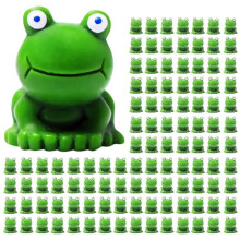 600X -Frosch-Statue, Kleiner Kleiner Mikro-Typ-Kunststoff-Frosch, Versteckter Garten-Schaltjahr-Ornament, Moos-Mikro-Landschaftsfigur