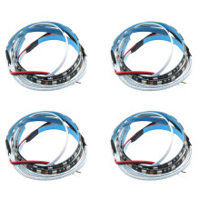 4X LED Strip Flashlight Bar Lamp for M4 Electric Scooter Skateboard Night Light Strip Multiple Color Switching