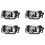 4X 68280607AC,53431276,68280608AC Front Engine Lock Hood  Catch for  Compass 2017-2021 1