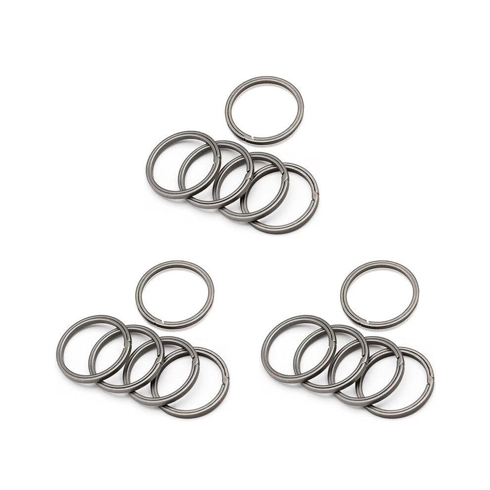 Titanium Key Ring, Quick Release Side-Pushing Ring, Super Key Organizer, Outer Diameter 30Mm, 15Pcs 6031805622191
