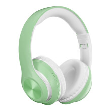 Wygodne słuchawki Bluetooth z pianki memory foam z mikrofonem, regulowane dopasowanie, bezprzewodowe słuchawki z funkcją światła oddechowego,