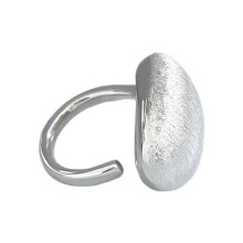 Trendy Women's Adjustable Copper Ring Stylish Brushed Ball