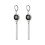 Mysterious Dark Geometric Necklace Set-      earrings 1