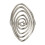 Simple Minimalist Design Vortex Rotating Open Ring-Steel Color 1