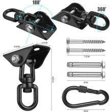 Hammock Hanging Kit Stainless Steel 1200 lb 360 Rotation
