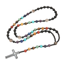 Classical Symbol Crucifix Necklace Stainless Steel Religious-C