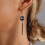 Mysterious Dark Geometric Necklace Set-      earrings 6