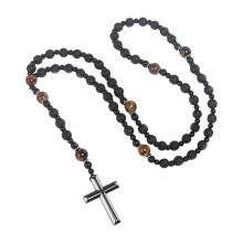 Classical Symbol Crucifix Necklace Stainless Steel Religious-G.