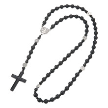 Classical Symbol Crucifix Necklace Stainless Steel Religious-D