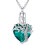 Cremation Keepsake Necklace For Ashes Stainless Steel-emerald 1