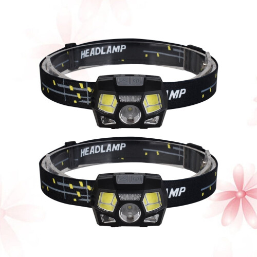 GOOHOCHY USB oppladbar LED-hodelykt XPE COB 3 moduser