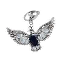 Porte-clés de décoration artistique, pendentif avec ailes-Noir