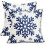 Blue Christmas Pillow Covers 20x20 in, Polyester Linen, 2 1