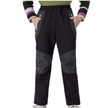 Kids' Waterproof Ski Pants Gray Size 7-8 Warm Fleece Lining
