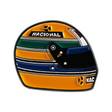 High Gloss Racing Driver Brooch Pin Made From Zinc Alloy With