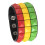 Soft PU Leather Studded Bracelet Adjustable-green yellow red 1