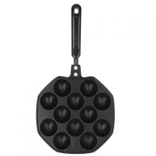 Bandeja para hornear DEWIN Takoyaki Bandeja para hornear de aluminio de 12 cavidades