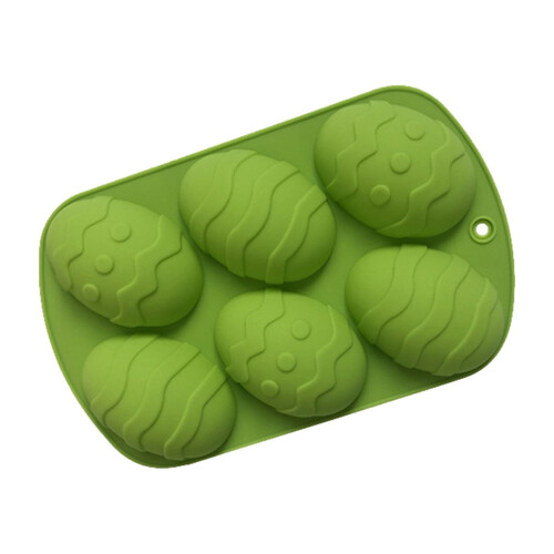 Forma de silicone para assar ovos de Páscoa com 6 cavidades