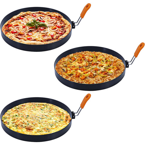 Omelette Ring Stainless Steel 8 Inch with Silicone Handle