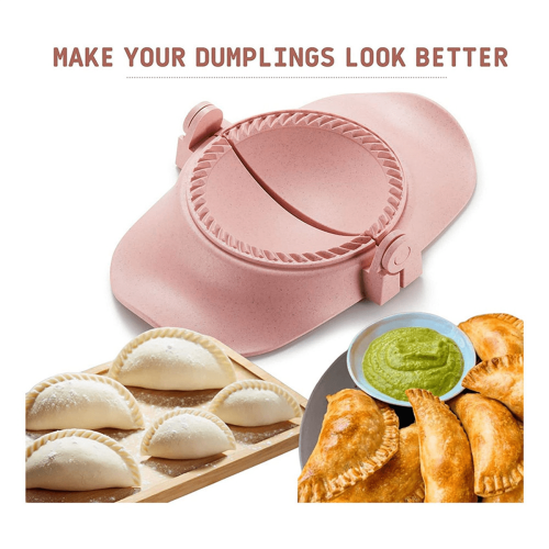 Dumplingpressset med 4 formar, utskärare och skedar 2