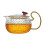 Conjunto de bule de vidro com infusor resistente ao calor, 1,5L 2