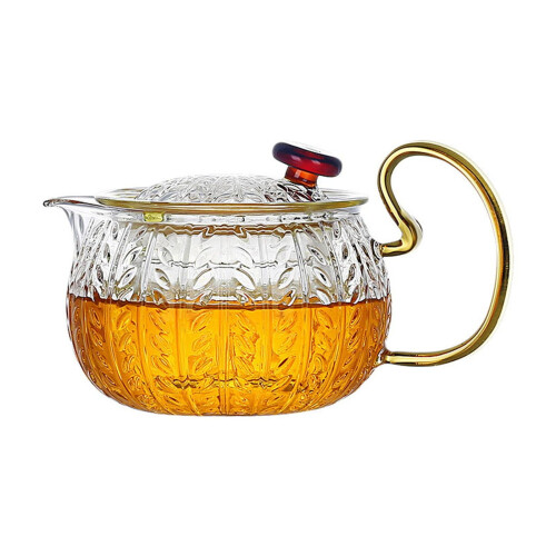 Conjunto de bule de vidro com infusor resistente ao calor, 1,5L 1