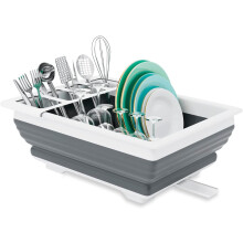 Collapsible dish drying rack portable kitchen drainer 1 pcs