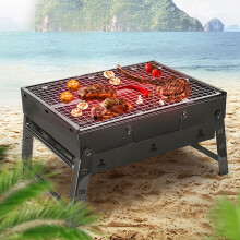 Klappbarer Grill mit verdicktem Antihaftrost