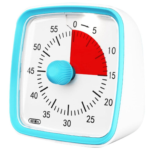 Blauer visueller Klassenzimmertimer für Kinder, 60-Minuten-Countdown