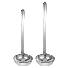 Suppenkelle aus Edelstahl mit Haken, 2er-Pack