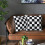 Rutiga örngott 45x45 cm polyester set med 2 5