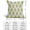 Fodere per cuscini floreali verde salvia e giallo, 18x18 cm, set da 2 5
