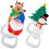 Conjunto de 4 abridores de garrafa de Natal – Silicone e 4