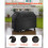 Housse de barbecue 60 pouces, imperméable, polyester 600D noir 5